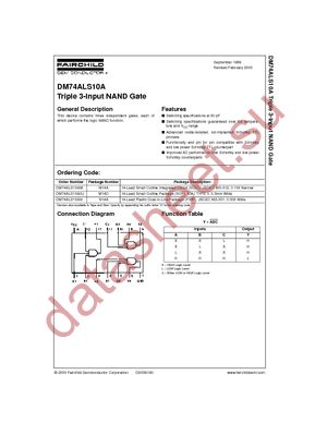 DM74ALS10AMX datasheet  